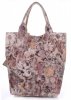 Kožené kabelka shopper bag Vittoria Gotti béžová 8298